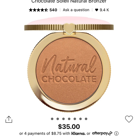 Too Faced Chocolate Soleil Natural Bronzer - Picture 3 of 4